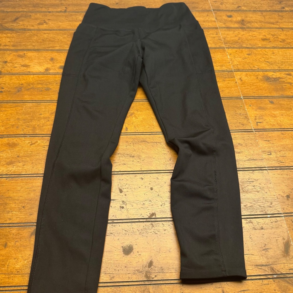Danskin Women Black Activewear‎ Leggings Size M Pockets Athleisure Workout